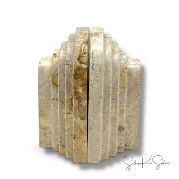 Set of 2 Marble Tiered Bookends - Threshold Studio McGee - Target Spring 2025 - Picture 5 of 7